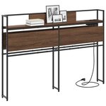 vidaXL Tête de lit de rangement Chêne marron 135 cm Bois d'ingénierie