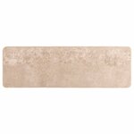 vidaXL Coureur de Tapis MARSA Beige 100 x 300 cm Polyester et PVC