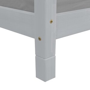 6 pieds de lit 10 cm FOOT gris clair