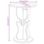vidaXL Table d'appoint Blanc 39.5 x 39.5 x 53.5 cm Bois massif en pin