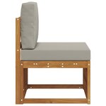 vidaXL Sofa de milieu extérieur Bois d'Acacia Massif Naturel