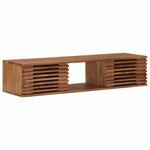 vidaXL Meuble TV avec stockage avec porte Naturel 105 x 30 x 22 5 cm