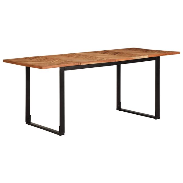 vidaXL Table à manger 180x90x75 cm bois massif d'acacia