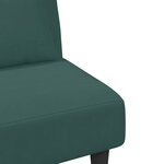 vidaXL Ensemble de canapés 2 Pièces avec coussins vert foncé velours