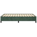 vidaXL Cadre de lit vert foncé 120x190 cm velours