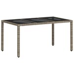 vidaXL Ensemble à manger de jardin avec coussins 5 Pièces rotin et verre