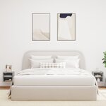 vidaXL Meubles TV muraux et lumières LED 2Pièces gris béton 30x28 5x30 cm