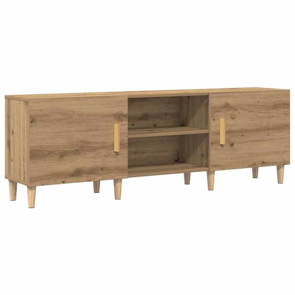 vidaXL Meuble TV chêne artisanal 150 x 30 x 50 cm Bois d'ingénierie