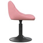 vidaXL Tabouret de bar Rose 46 x 44 x (62.5-77.5) cm Faux cuir