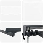 vidaXL Auvent Rétractable Blanc 350x250 cm tissu