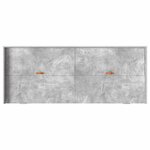 vidaXL Cadre de lit Gris béton 80 x 200 cm Bois d'ingénierie