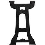 vidaXL Pied de banc 2 Pièces Cadre en Y Fonte