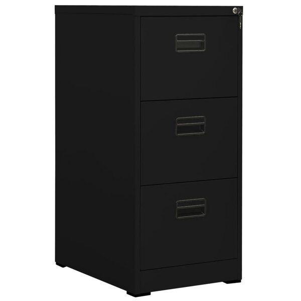 vidaXL Classeur Noir 46x62x102 5 cm Acier