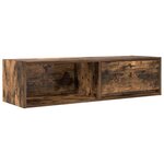 vidaXL Meuble TV chêne fumé 100x31x25 5 cm bois d'ingénierie