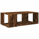 vidaXL Table basse chêne fumé 89 5x48x30 cm bois d'ingénierie
