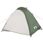 vidaXL Tente de camping à dôme 4 personnes vert imperméable