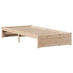 vidaXL Cadre de lit sans matelas 90x200 cm bois de pin massif