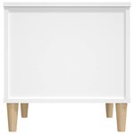 vidaXL Table basse Blanc 60x44 5x45 cm Bois d'ingénierie
