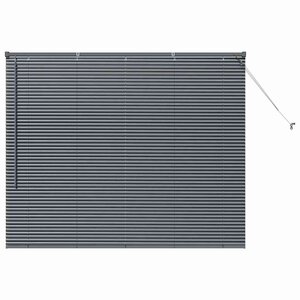 vidaXL Stores vénitiens Gris foncé 130 x 160 cm Aluminium