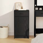 Buffet vidaXL Noir Chêne 40x41x75 cm Bois d'ingénierie