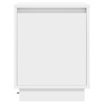 vidaXL Cabinet de chevet Blanc 39 x 34.5 x 50 cm Bois d'ingénierie