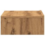 vidaXL Meubles TV avec éclairages LED 2 Pièces chêne artisanal