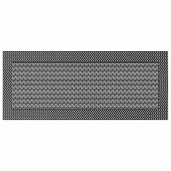 vidaXL Tapis d'extérieur Chevron ARAKIL Noir et gris 600 x 250 cm