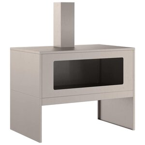vidaXL Braise Marron 80 x 50 x 96 cm Acier patiné