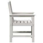 vidaXL Chaises de Salle à Manger 2 Pièces Blanches HDPE