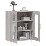 vidaXL Buffet sonoma gris 69 5x34x90 cm bois d'ingénierie