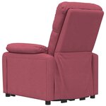vidaXL Fauteuil électrique de massage Bordeaux Tissu