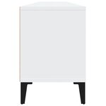 vidaXL Meuble TV blanc 150x30x44 5 cm bois d'ingénierie