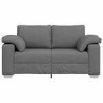 vidaXL Canapé Gris foncé 160 x 80 x 82 cm tissu