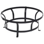 vidaXL Foyer extérieur avec gril en acier inoxydable 76 cm