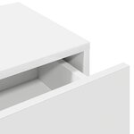 vidaXL Étagère murale et tiroirs blanc 60x26 5x15 cm bois d'ingénierie