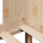 vidaXL Lit de jour avec tiroirs sans matelas 90x200 cm bois massif