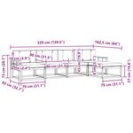 vidaXL Ensemble de canapés d'extérieur 4 pc Blanc et anthracite
