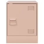 vidaXL Table de chevet rose 34 5x39x44 cm acier