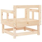 vidaXL Chaises de jardin lot de 2 bois massif de pin