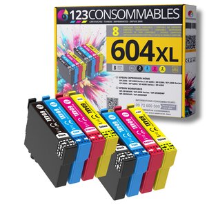 604XL - Pack 10 cartouches Epson 604XL compatibles XP-2200 XP-3200 XP-4200
