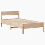 vidaXL Cadre de lit sans matelas 90x190 cm bois de pin massif