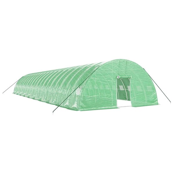 vidaXL Serre avec cadre en acier vert 120 m² 20x6x2 85 m