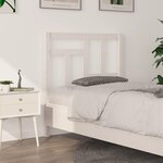 vidaXL Tête de lit Blanc 95 5x4x100 cm Bois massif de pin