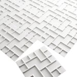 WallArt Panneaux muraux 3D Tetris 12 Pièces GA-WA16