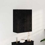 Armoire Murale vidaXL Chêne Noir 69 5x34x90 cm Bois Aggloméré