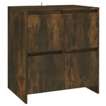 vidaXL Buffets 3 Pièces Chêne fumé Bois d'ingénierie