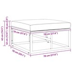 vidaXL Mobilier de jardin avec coussin Noir Aluminium