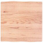 vidaXL Dessus de table bois massif traité bordure assortie