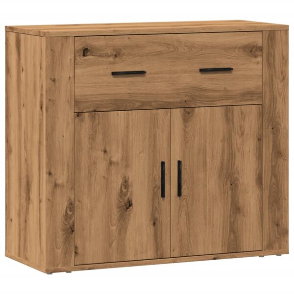 vidaXL Buffet chêne artisanal 80x33x70 cm bois d'ingénierie