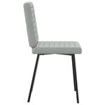 vidaXL Chaises à manger lot de 6 gris clair velours